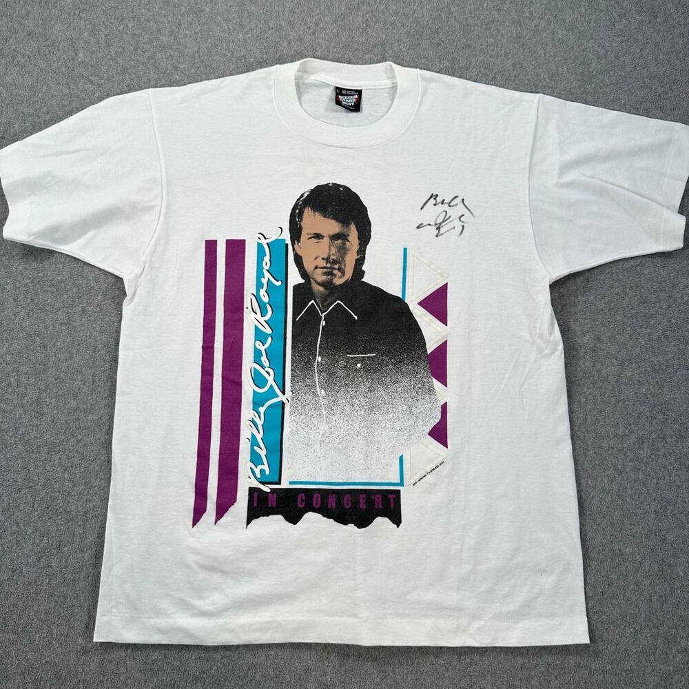 Billy Joe Royal Signed Concert Tee Shirt Size Large Short Sleeve Single Stitch